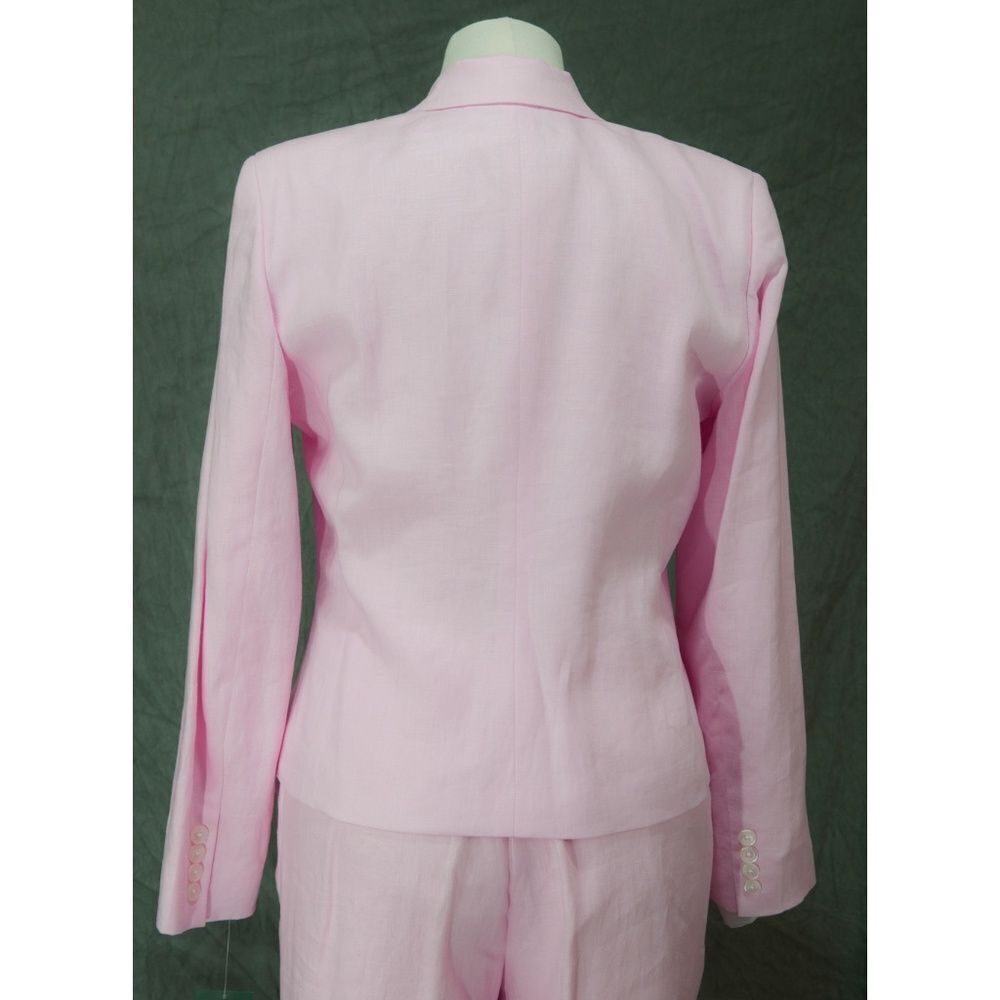 💥HP! Pink linen Ralph Lauren suit 12 reg / 14P. ⚜️ - Picture 7 of 9